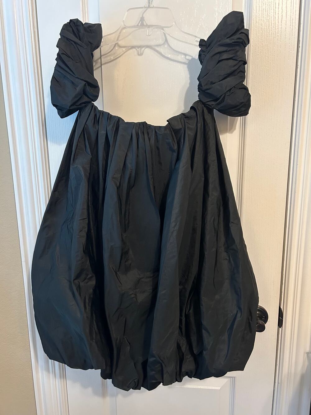 ZARA Voluminous Off-Shoulder Taffeta Bubble Dress